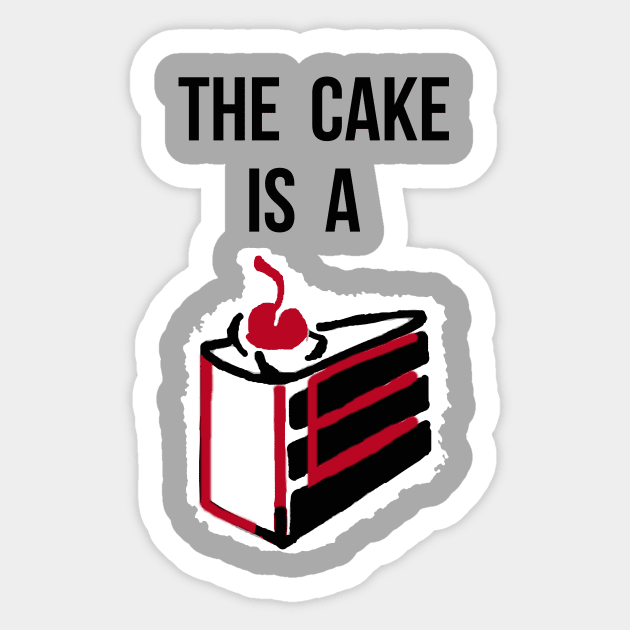 The Cake is a Lie (Portal) Sticker by sammystc